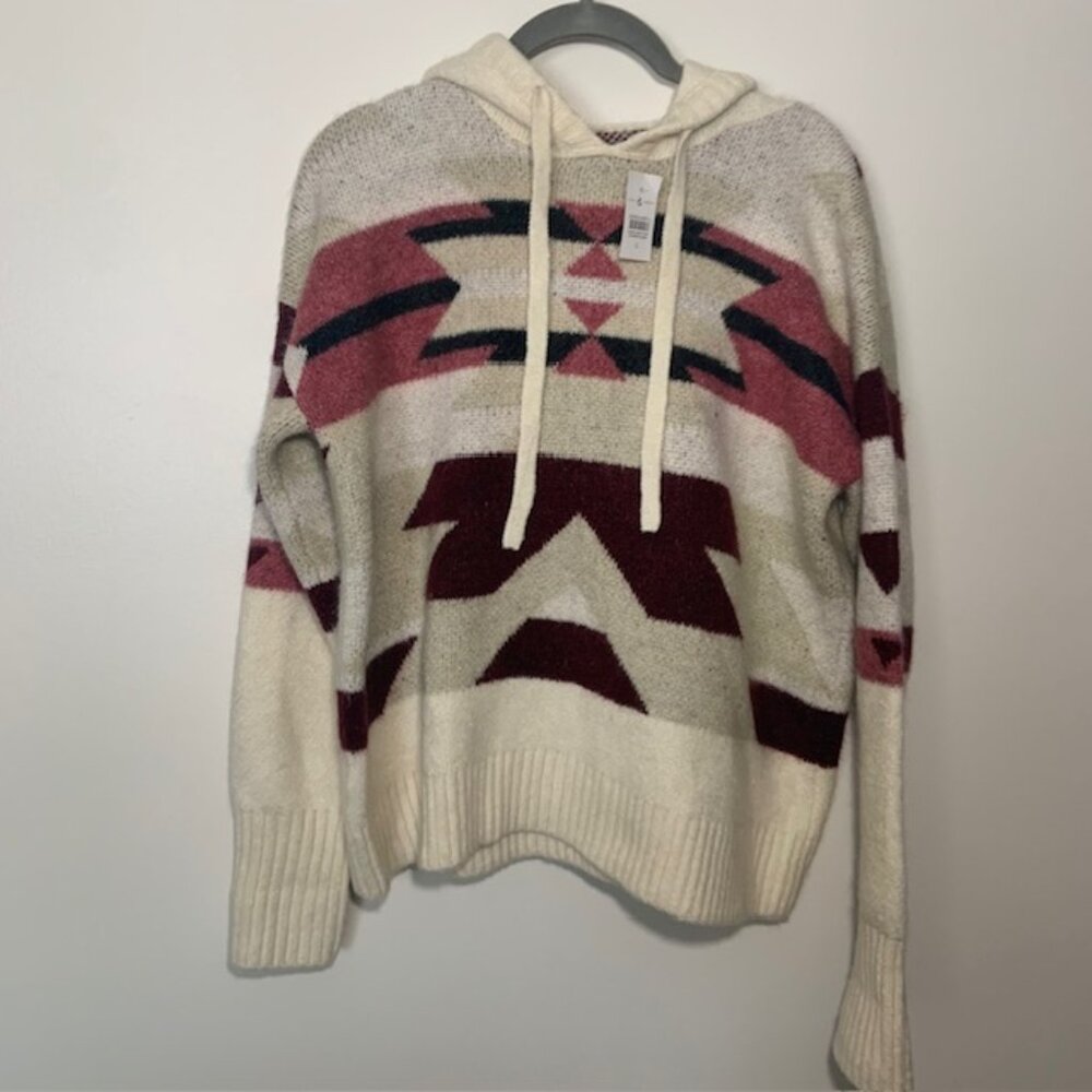 NWT Lou & Grey Aztec Southwestern Cabincore Nordic Ski Cozy Sweater - Size SM